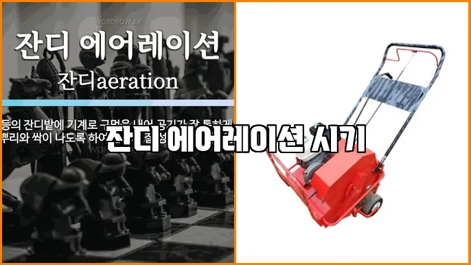 잔디 에어레이션 시기