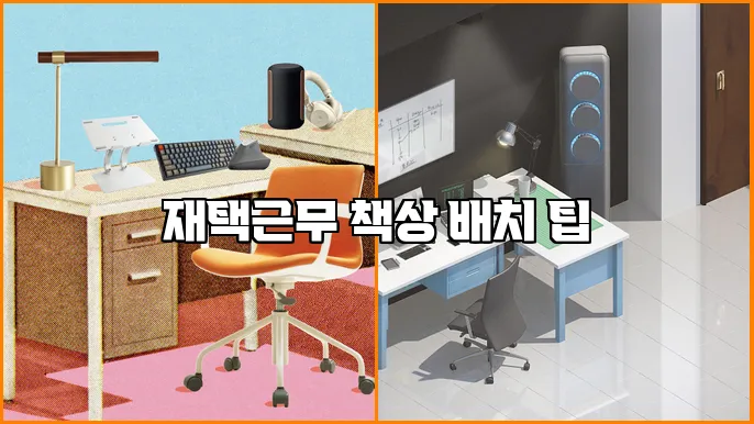 재택근무 책상 배치 팁