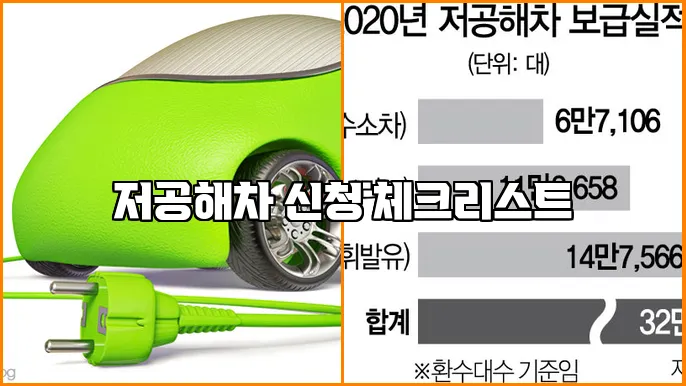 저공해차 신청 체크리스트