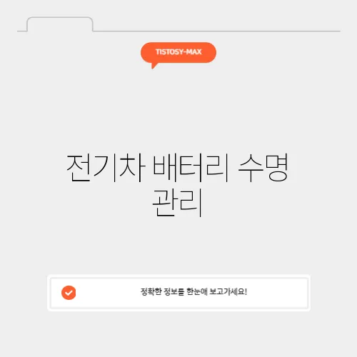 전기차 배터리 수명 관리