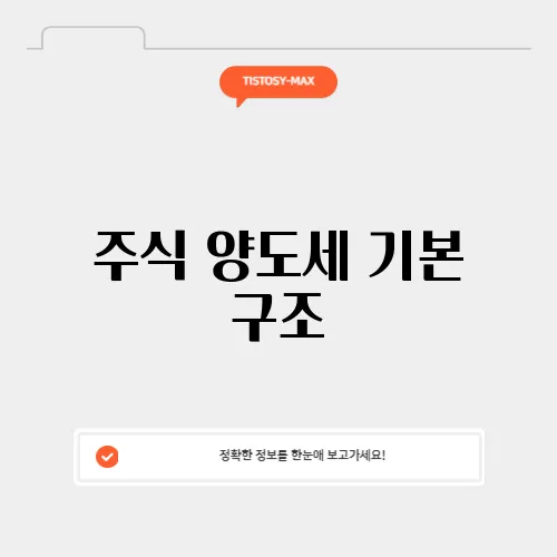 주식 양도세 기본 구조