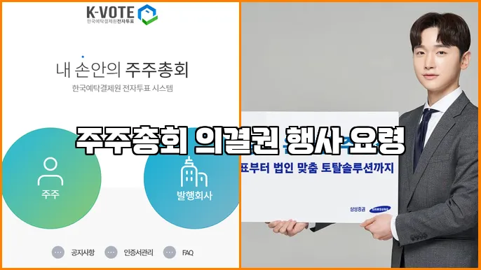 주주총회 의결권 행사 요령