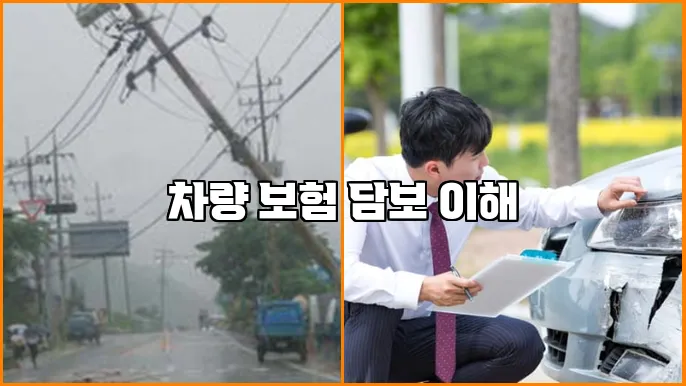 차량 보험 담보 이해