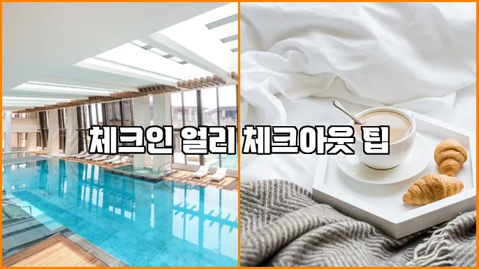 체크인 얼리 체크아웃 팁