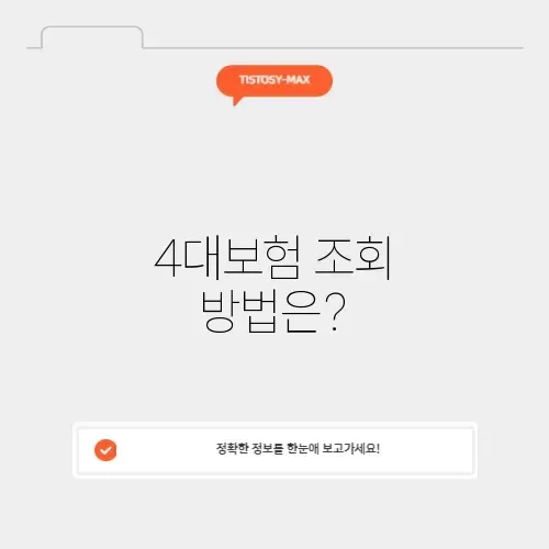4대보험 조회