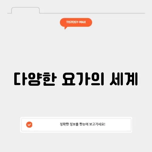 요가 종류