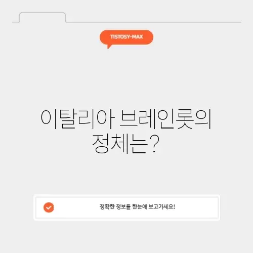 이탈리아 브레인롯 이름 맞추기