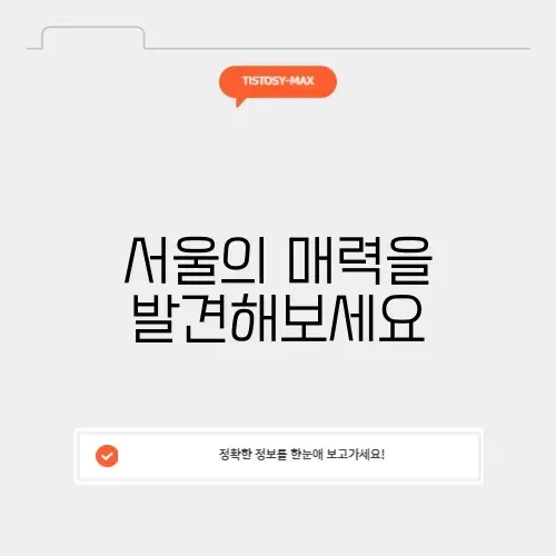 서울에서 할거 완벽 정리하기