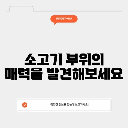 소고기 부위 추천 완벽 가이드