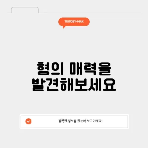 형의 빛나는 매력을 알아보는 가이드